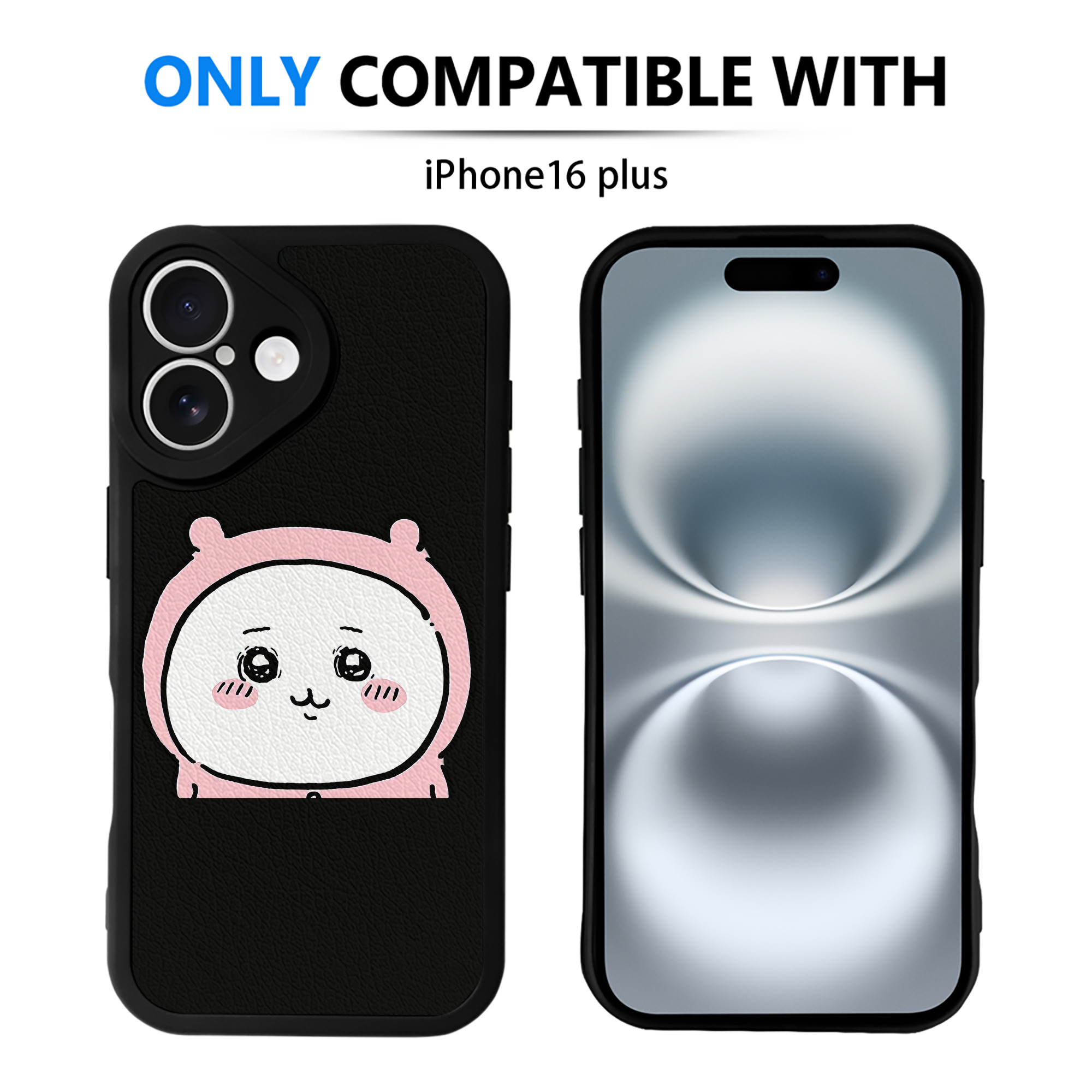 （画像用） ちいかわ ちいかわ Chii-kawa chiikawa 【iPhone 16シリーズ対応】シリコンスマホケース（レザー調） 材質：シリコン